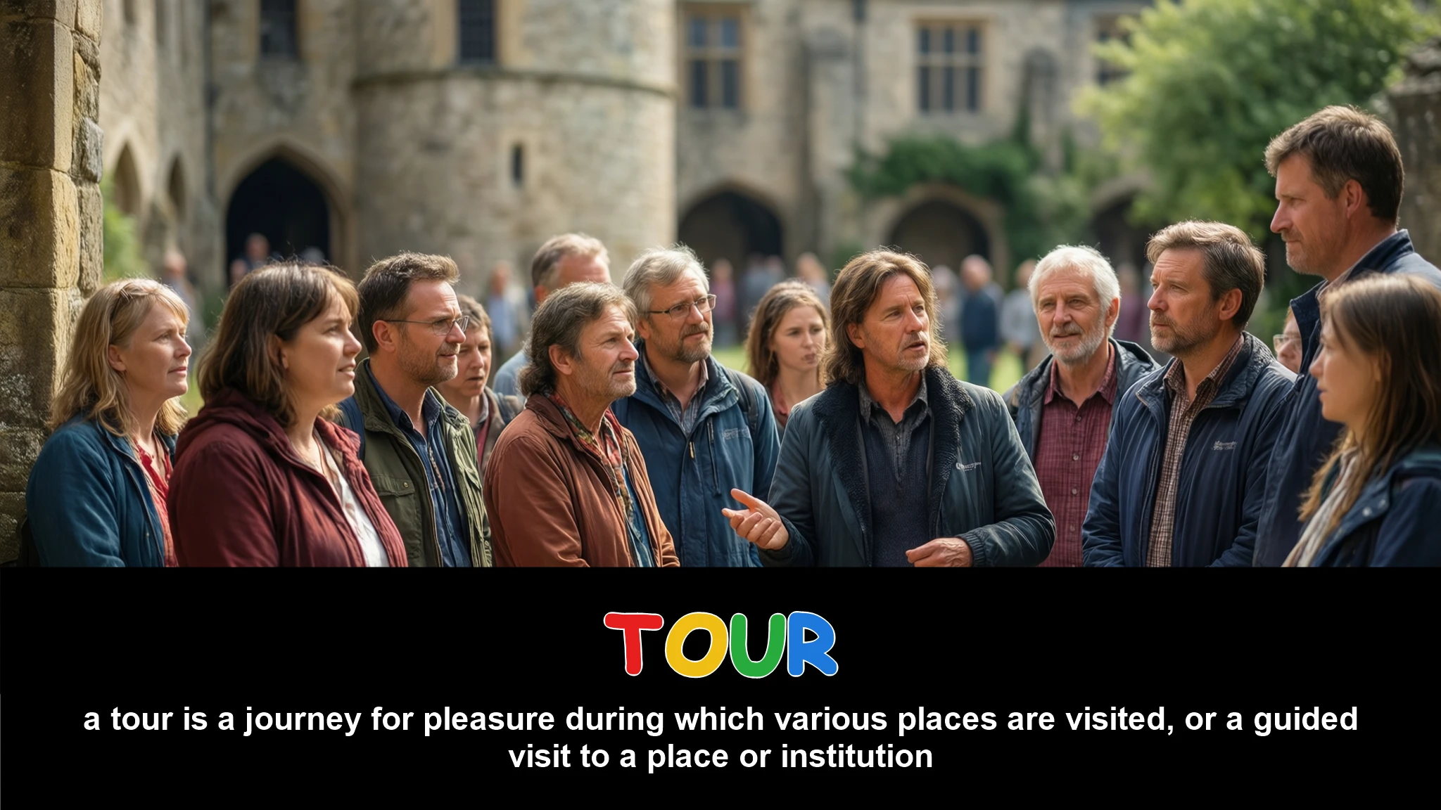 English Illustration for tour